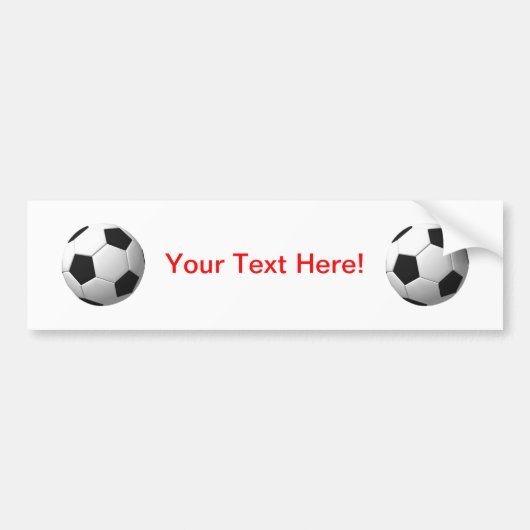 Voetbal: Bumpersticker (Voorkant)
