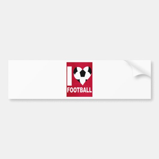 VOETBAL BUMPERSTICKER (Voorkant)