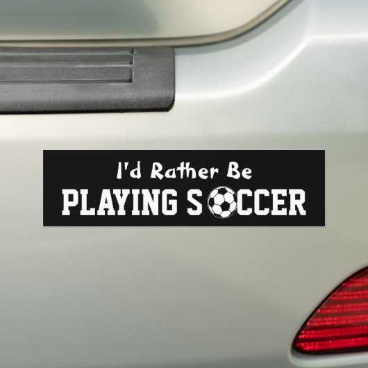 Voetbal Bumpersticker (Op auto)