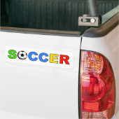 voetbal bumpersticker (Op Truck)