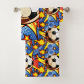 Voetbal Burst Bad Handdoek (Insitu)
