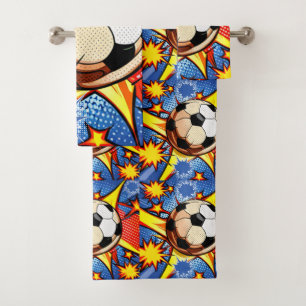 Voetbal Burst Bad Handdoek