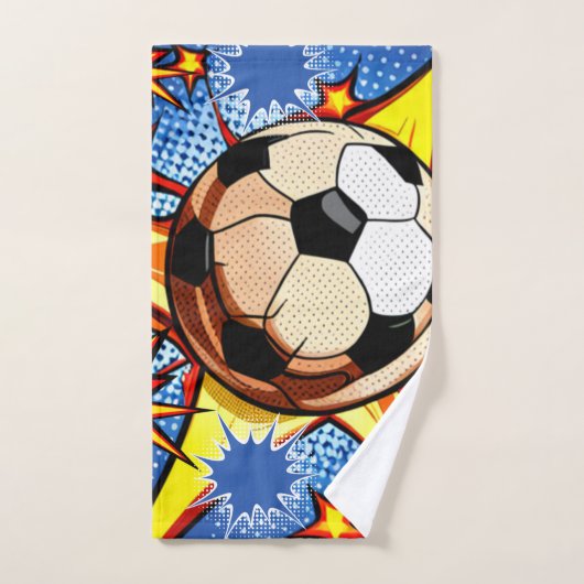 Voetbal Burst Bad Handdoek (Handdoek)