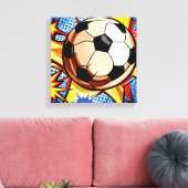 Voetbal Burst Canvas Afdruk (Insitu (Woonkamer))