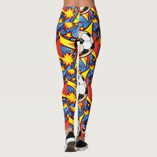 Voetbal Burst Leggings (Achterkant)