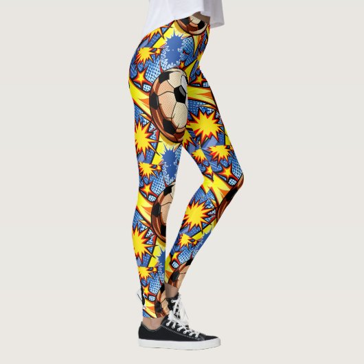 Voetbal Burst Leggings (Rechts)