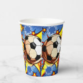 Voetbal Burst Papieren Bekers (Rechts)