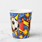 Voetbal Burst Papieren Bekers (Voorkant)