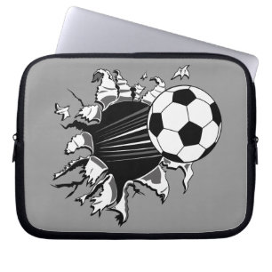 Voetbal Busting uit Laptop Sleeve