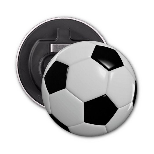 Voetbal Button Flesopener (Voorkant)
