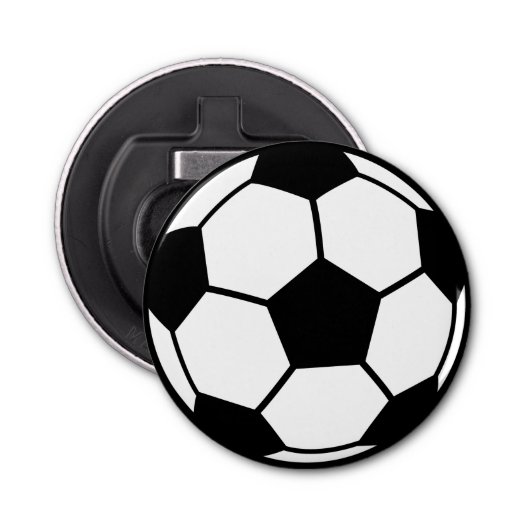 Voetbal Button Flesopener (Voorkant)