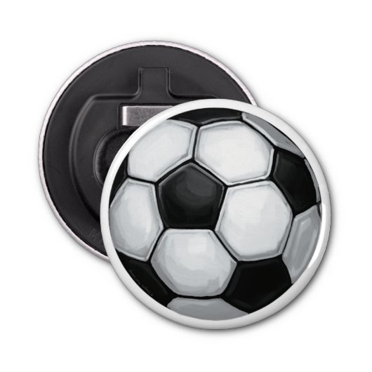 Voetbal Button Flesopener (Voorkant)