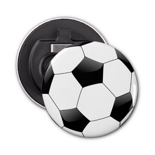 Voetbal Button Flesopener (Voorkant)