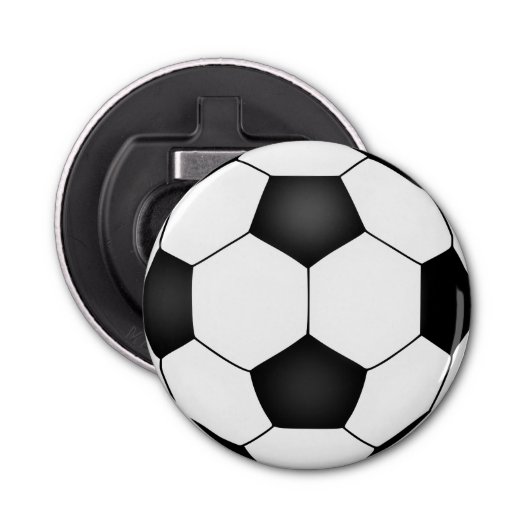 Voetbal Button Flesopener (Voorkant)