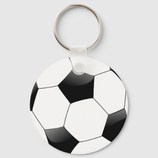 Voetbal Button Sleutelhanger