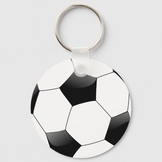 Voetbal Button Sleutelhanger (Voorkant)