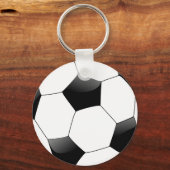 Voetbal Button Sleutelhanger (Voorkant)