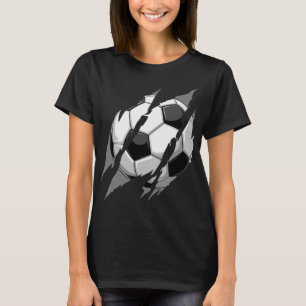 Voetbal Byll Klauw Merk Scheur Krassen Cool Gameda T-shirt