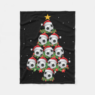 Voetbal Bylls Kerstboom Ornamenten Sport Voetbal K Fleece Deken