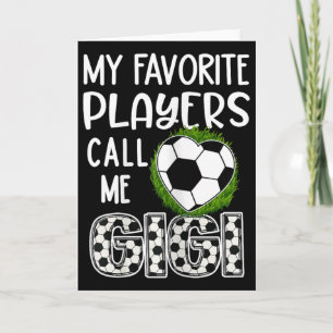Voetbal cadeau, mijn favoriete spelers noemen me G Kaart