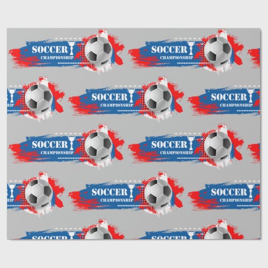 Voetbal Cadeaupapier (Vlak)