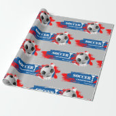 Voetbal Cadeaupapier (Uitgerold)