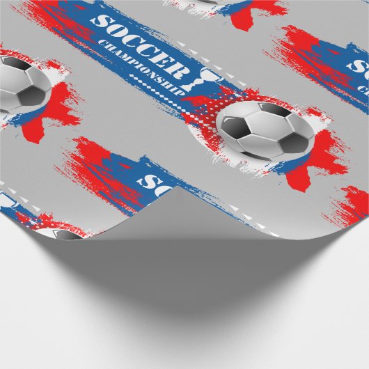 Voetbal Cadeaupapier (Hoek)