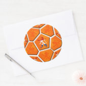 Voetbal cadeaus Nederlandse vlag Ronde Sticker (Envelop)