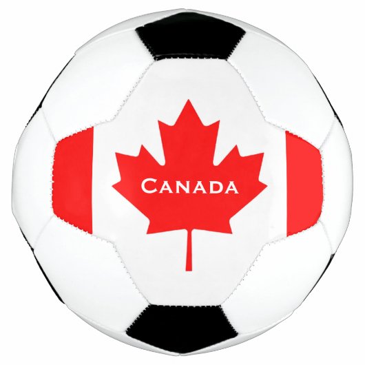 Voetbal Canadese vlag (Voorkant)