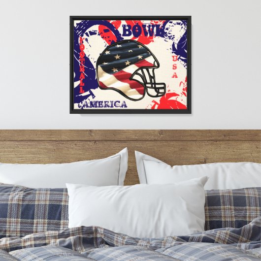 VOETBAL CANVAS AFDRUK (Insitu (Slaapkamer))