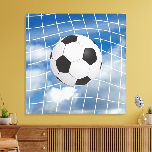 Voetbal Canvas Afdruk (Insitu (Woonkamer))
