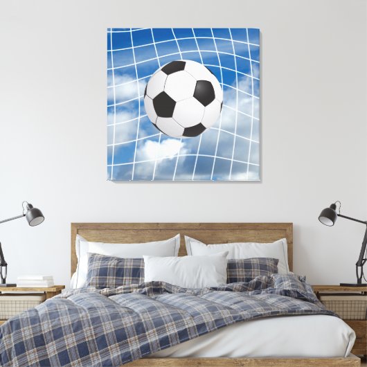 Voetbal Canvas Afdruk (Insitu (Slaapkamer))