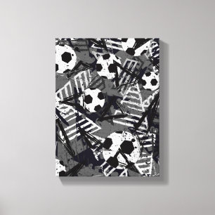 Voetbal Canvas Wall Art Afdruk