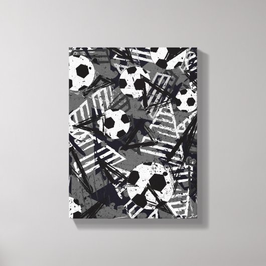 Voetbal Canvas Wall Art Afdruk (Voorkant)