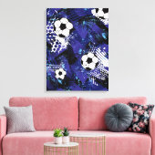 Voetbal Canvas Wall Art Afdruk (Insitu (Woonkamer))