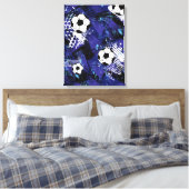 Voetbal Canvas Wall Art Afdruk (Insitu (Slaapkamer))