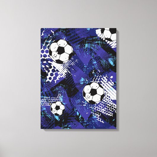 Voetbal Canvas Wall Art Afdruk (Voorkant)