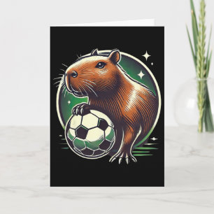 Voetbal Capybyra Capy Capybyra Voetballer Kaart
