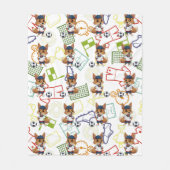 Voetbal Cayote Patroon Fleece Deken (Voorkant)