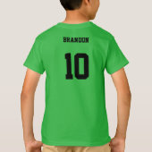 Voetbal champs gepersonaliseerde speler team kinde t-shirt (Achterkant)