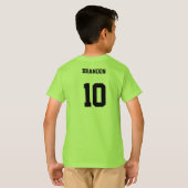 Voetbal champs gepersonaliseerde speler team kinde t-shirt (Achterkant volledig)
