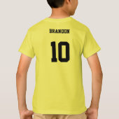 Voetbal champs gepersonaliseerde speler team kinde t-shirt (Achterkant)