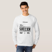 voetbal CHAMPS ZWART wit gepersonaliseerde GOL fan T-shirt (Voorkant volledig)
