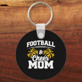 Voetbal Cheer Moeder - Cheerleader op de middelbar Sleutelhanger (Voorkant)