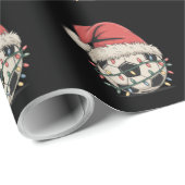 Voetbal Christmas Santa Hat Xmas Sports Cadeaupapier (Rol Hoek)