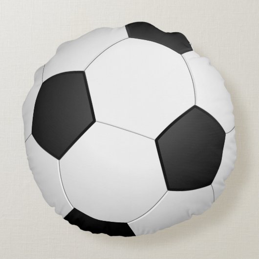 Voetbal Circle Sport Rond Kussen (Achterkant)