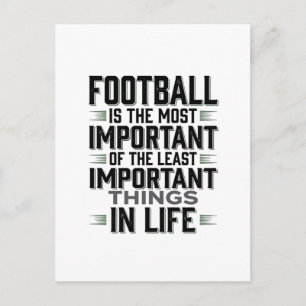 Voetbal citaat Vintage typografie shirt ontwerp_1 Briefkaart