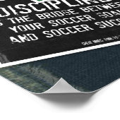 Voetbal citeert 10 Poster Collage in Kleuren op De (Hoek)