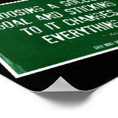 Voetbal citeert 10 Poster Collage in Kleuren op Zw (Hoek)