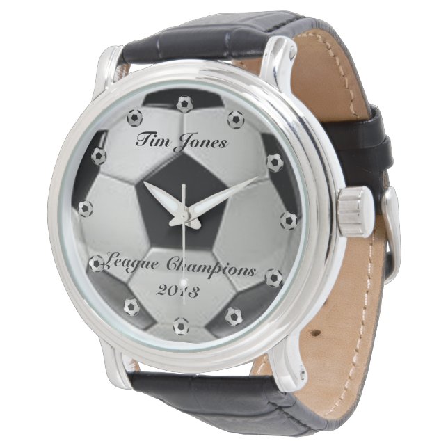 Voetbal Classic Roestvrijstalen horloge (Gekanteld)